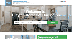 Desktop Screenshot of claytonhomesburlington.com